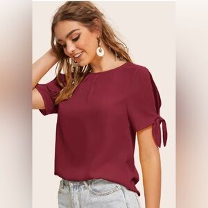 Burgundy Top - Size Small